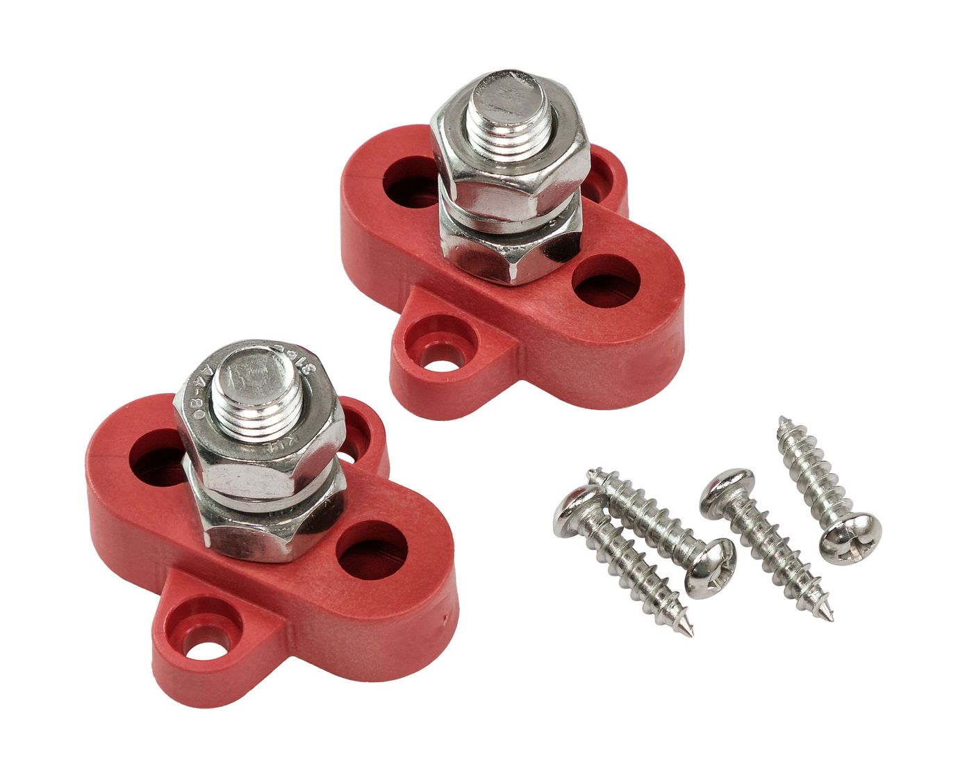 Клемма-штифт одинарная, M10, красная/красная купить c доставкой