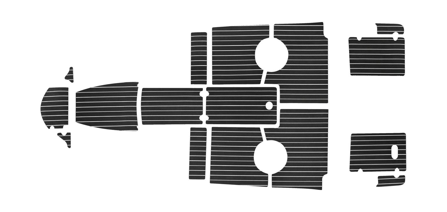 Комплект палубного покрытия для Феникс 510BR, тик черный, Marine Rocket купить c доставкой