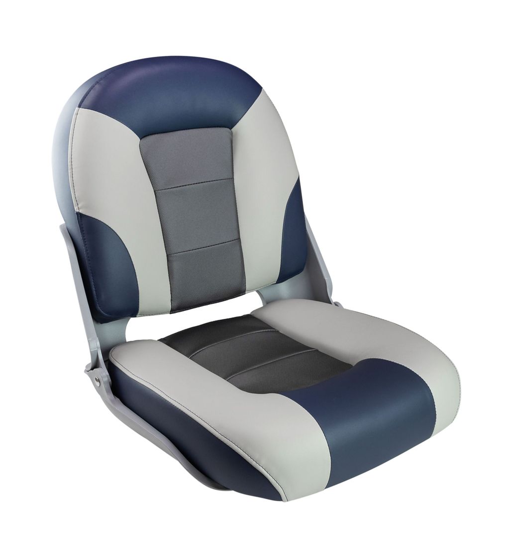 Кресло SKIPPER PREMIUM с высокой спинкой, синий/серый/темно-серый купить c доставкой
