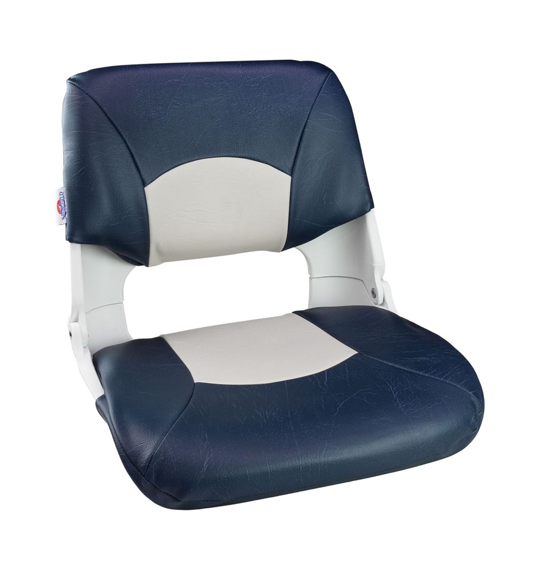 Кресло складное мягкое SKIPPER, цвет синий/белый купить c доставкой