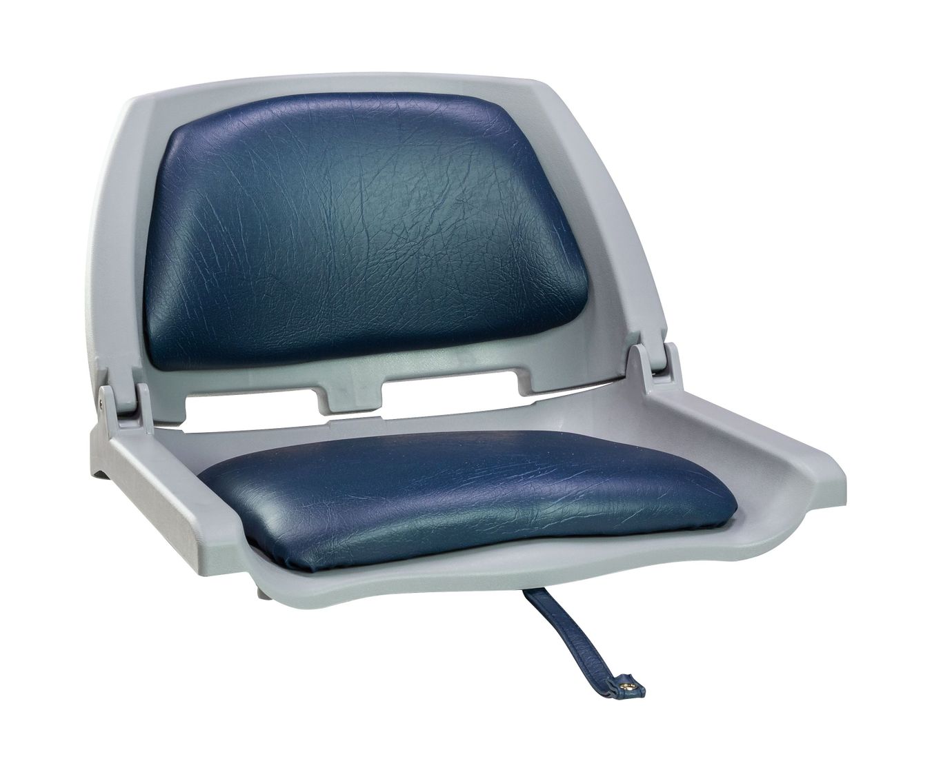 Кресло складное мягкое TRAVELER, цвет серый/синий купить c доставкой