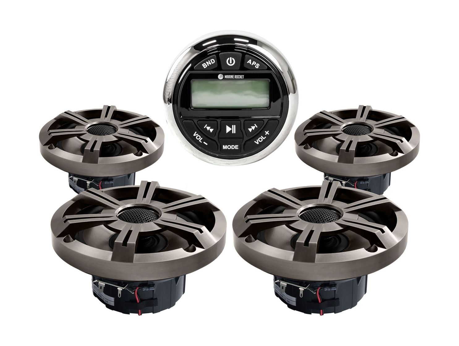 Морская аудиосистема Marine Rocket MRH-833 (комплект 4DP) купить c доставкой