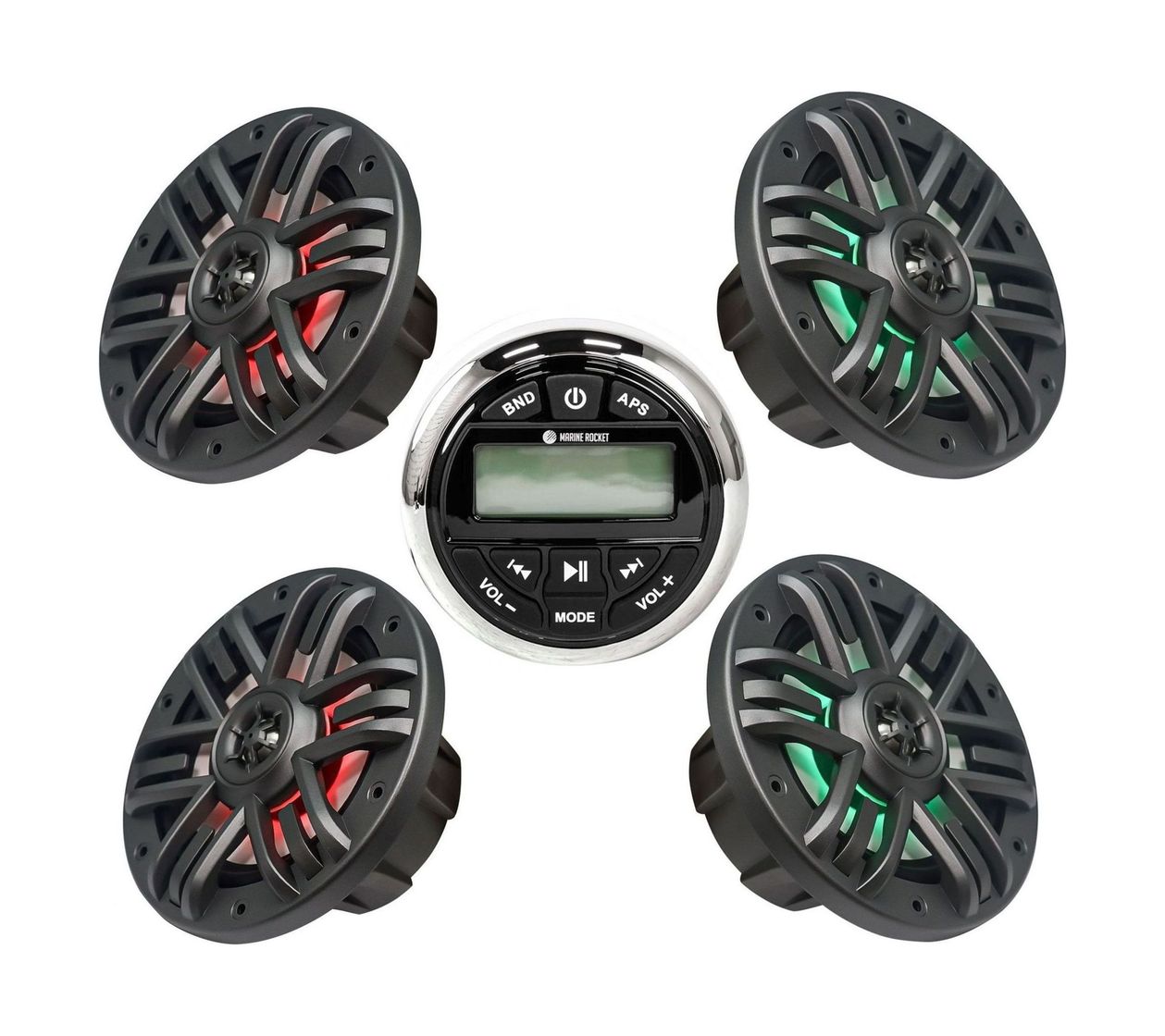 Морская аудиосистема MRH-833S, M165MR (2 компл), Marine Rocket купить c доставкой