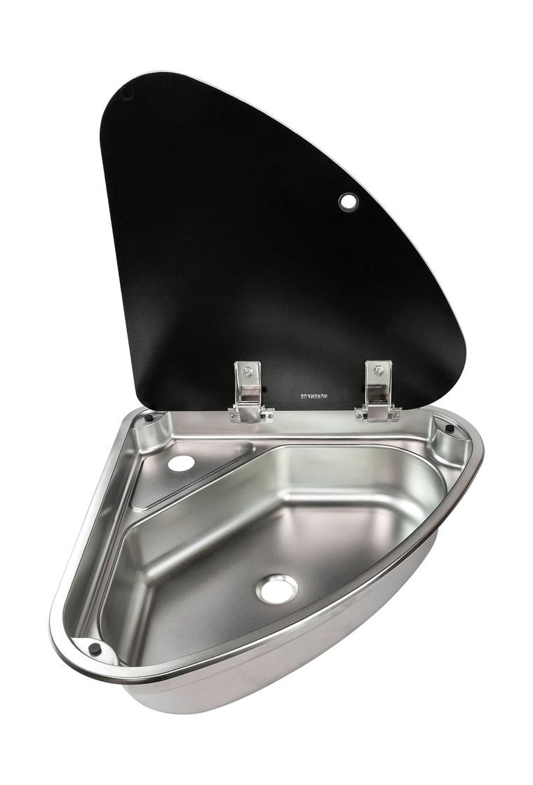 Мойка угловая правая, стеклянная крышка, Marine Rocket купить c доставкой