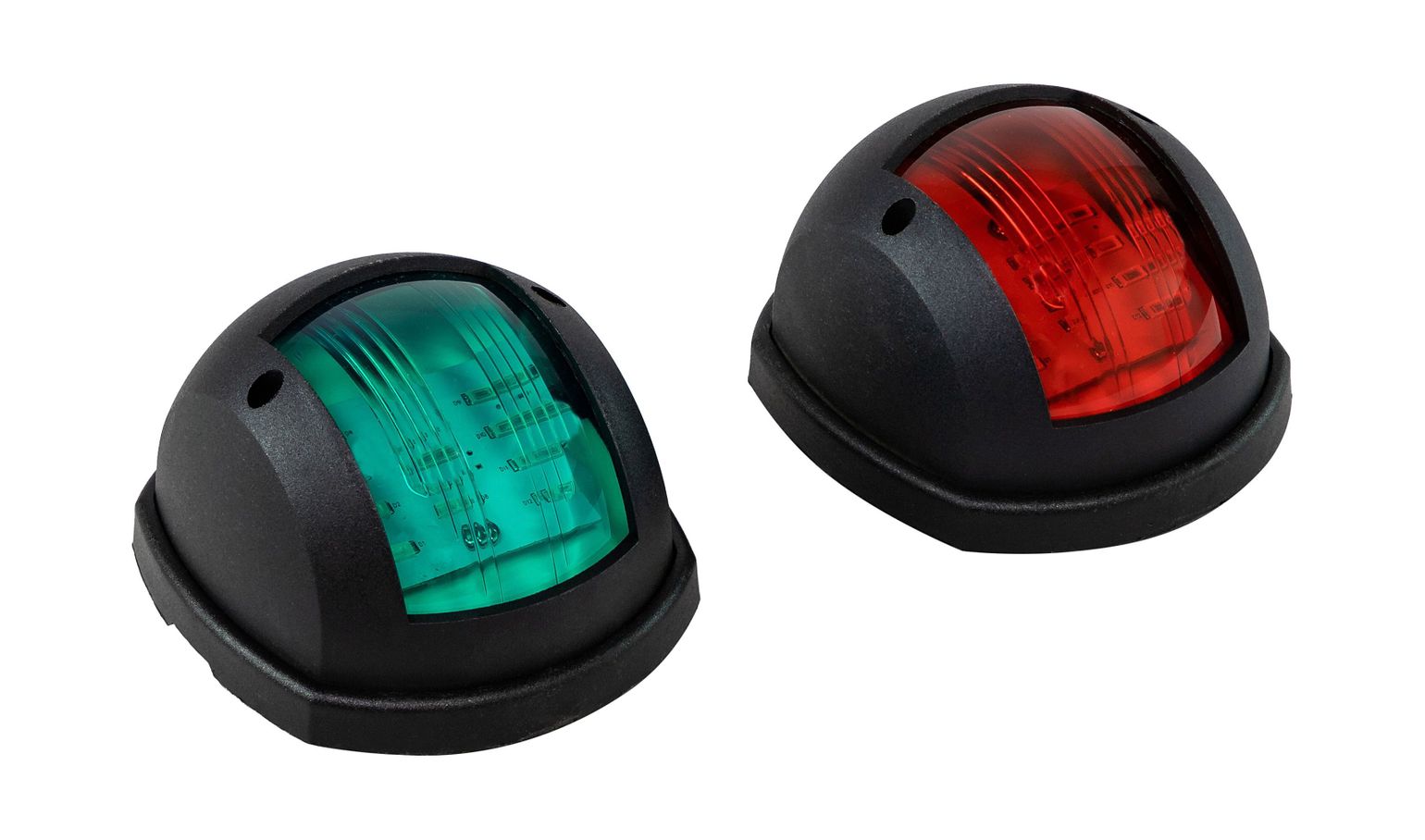 Огни ходовые 87х99 мм комплект (красный, зеленый), черный, LED, 12-24 В, LPSDLPTLED0481 купить c доставкой