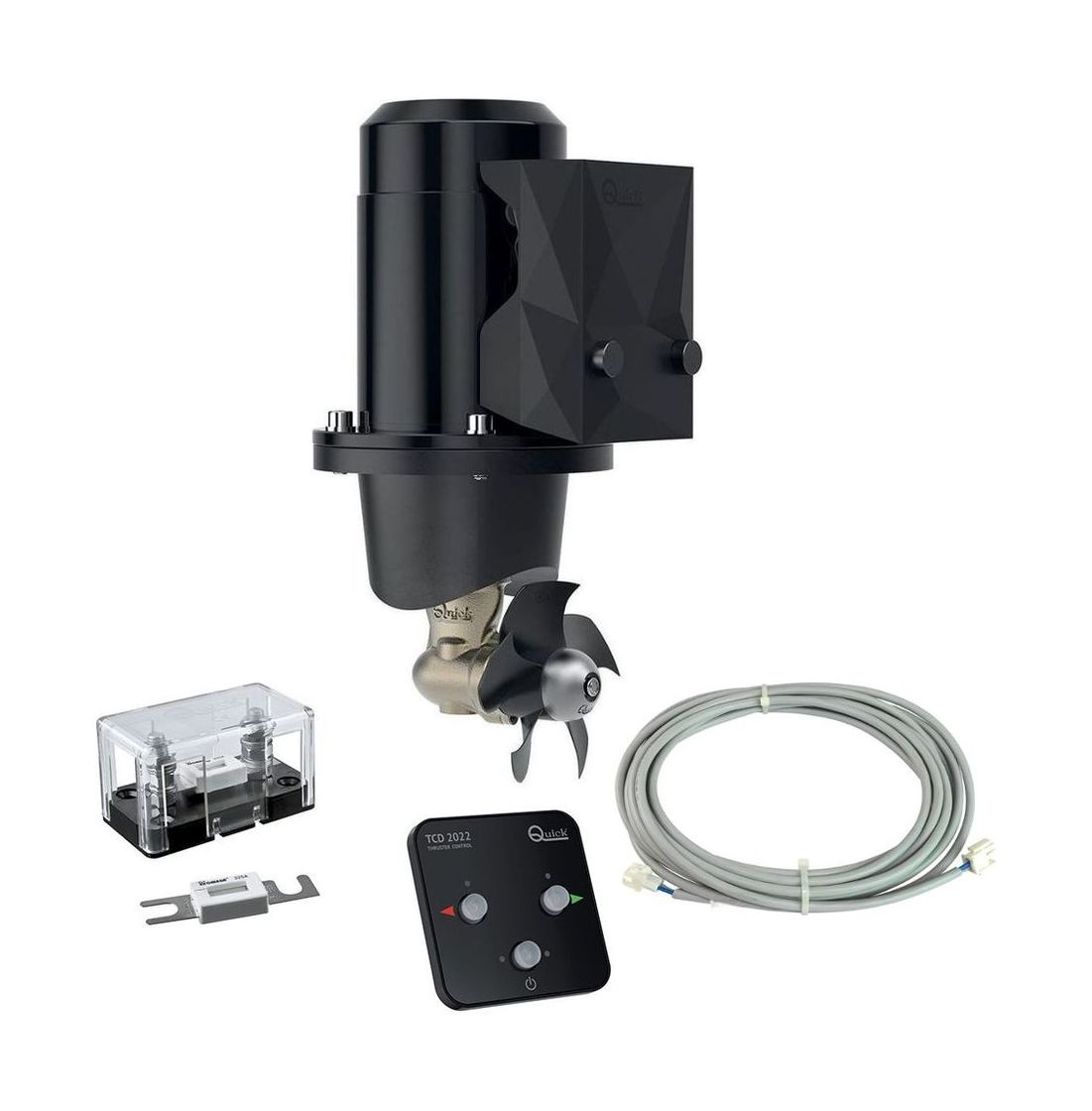 Подруливающее устройство Quick, D110mm, 25KGF, 12 В, (TCD2022 - TCDEX06 - NO TNL) купить c доставкой