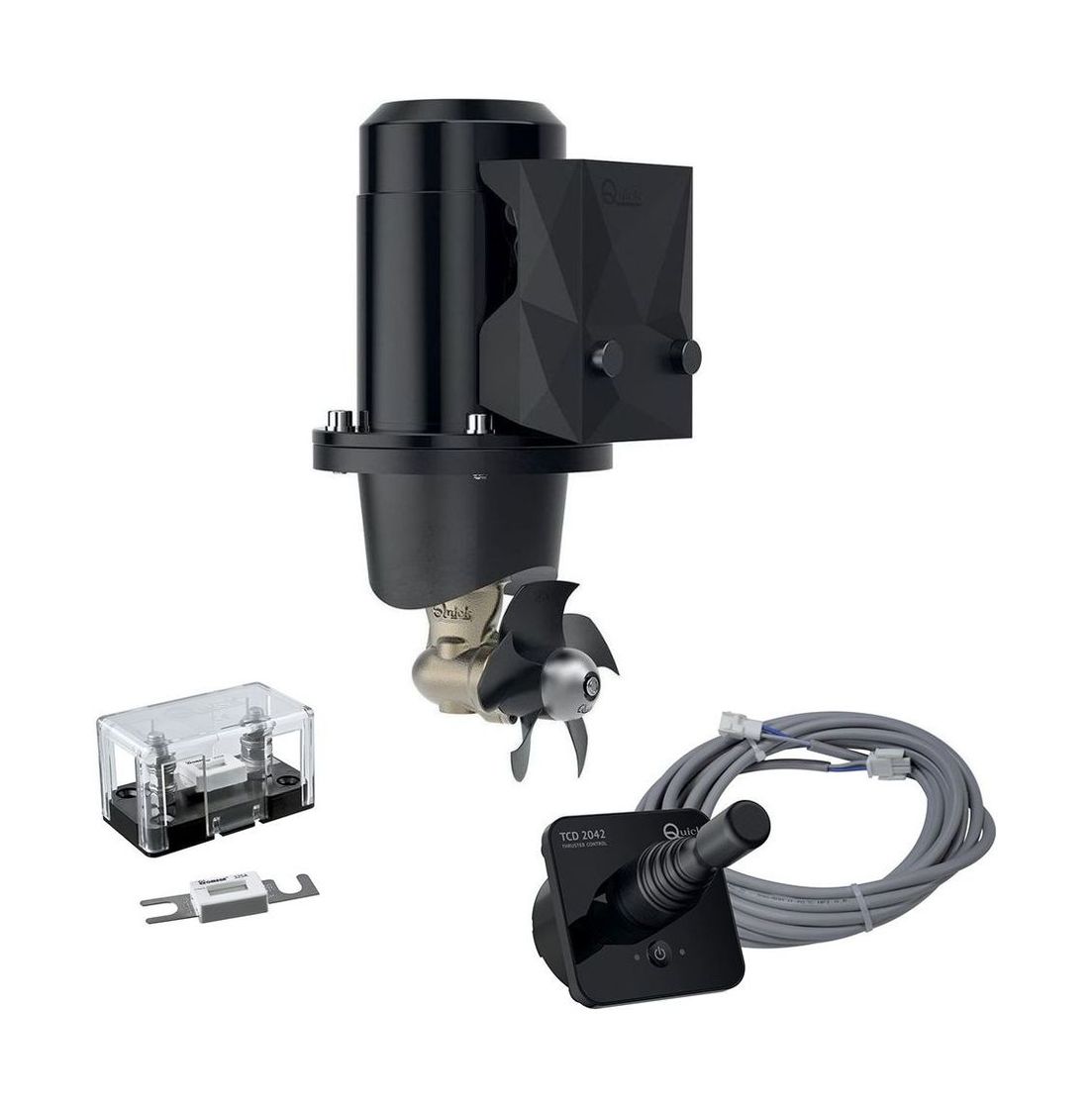 Подруливающее устройство Quick, D110mm, 25KGF, 12 В, (TCD2042 - TCDEX06 - NO TNL) купить c доставкой