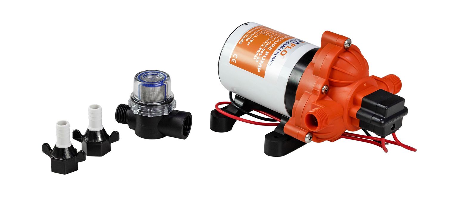 Помпа водоподающая мембранная SeaFlo, 12 В, 11.6 л/мин, 3.1 бар, 8 А купить c доставкой