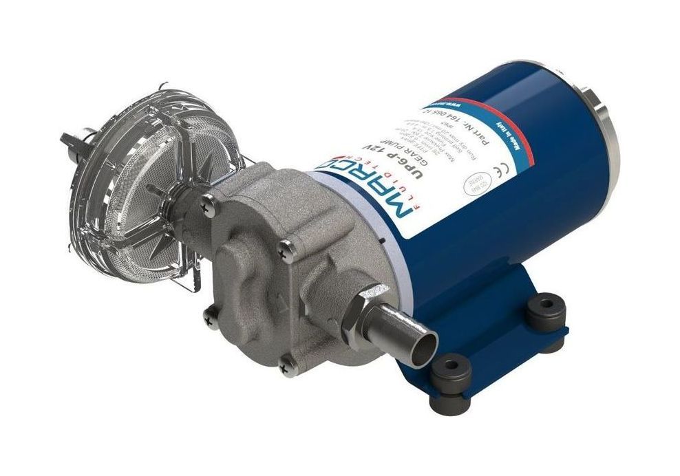 Помпа водоподающая шестеренчатая Marco UP6-P, 12 В, 26 л/мин, 29 PSI (2 бар) купить c доставкой