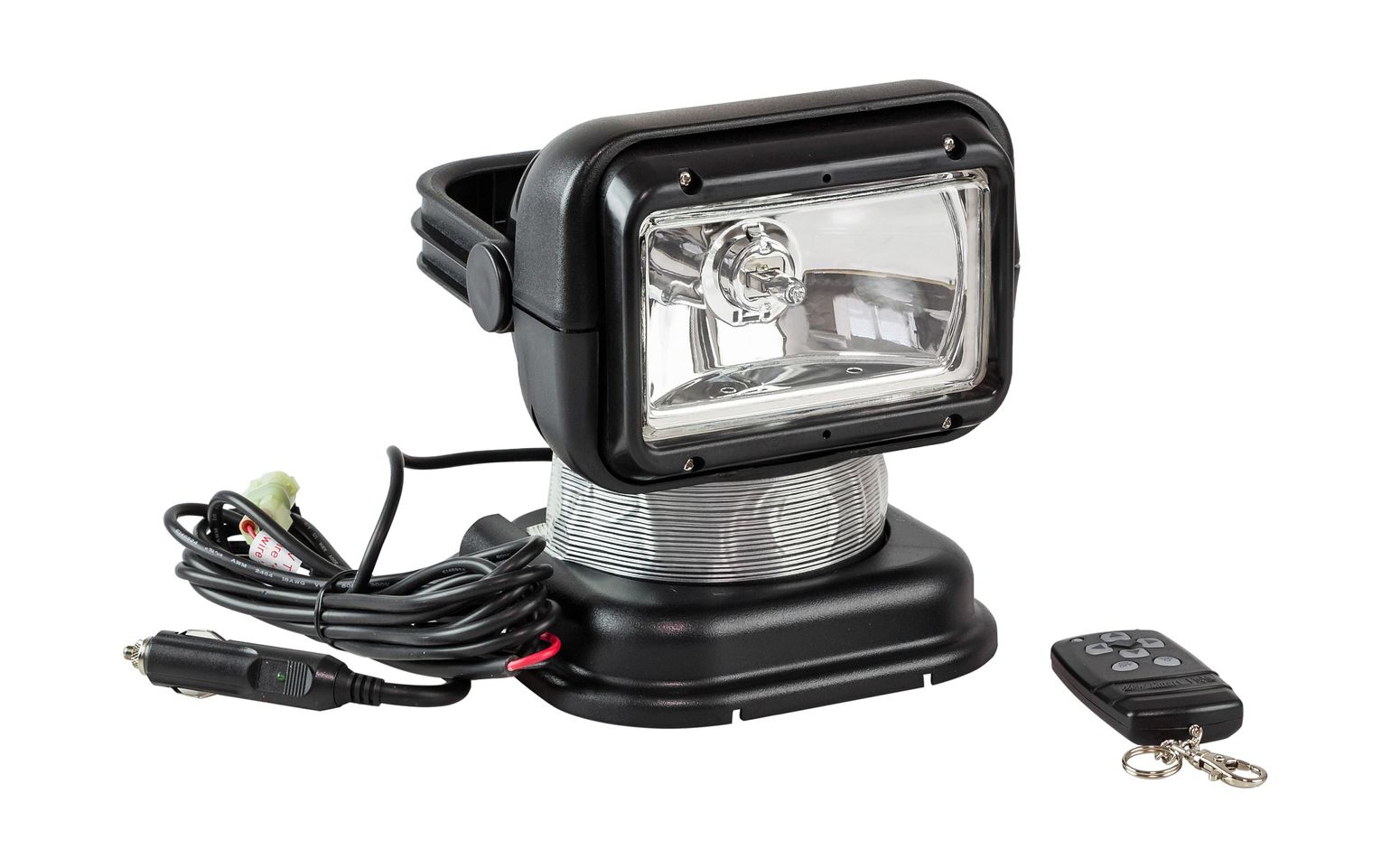 Прожектор с дистанционным управлением, черный корпус, галоген, брелок, модель 950 купить c доставкой