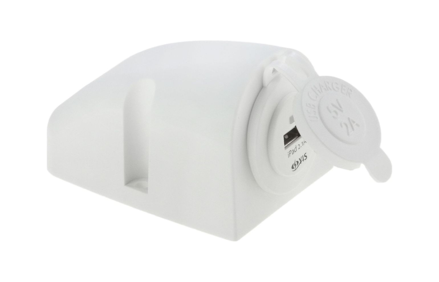Разъем USB 5В 2.1А для крепления на приборную панель, белый купить c доставкой