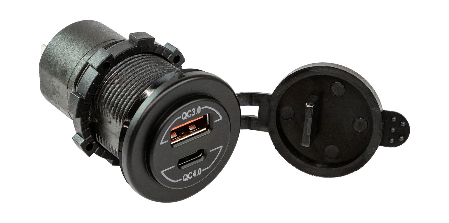 Разъем USB QC3.0 5в 2.4А и USB QC4.0 купить c доставкой