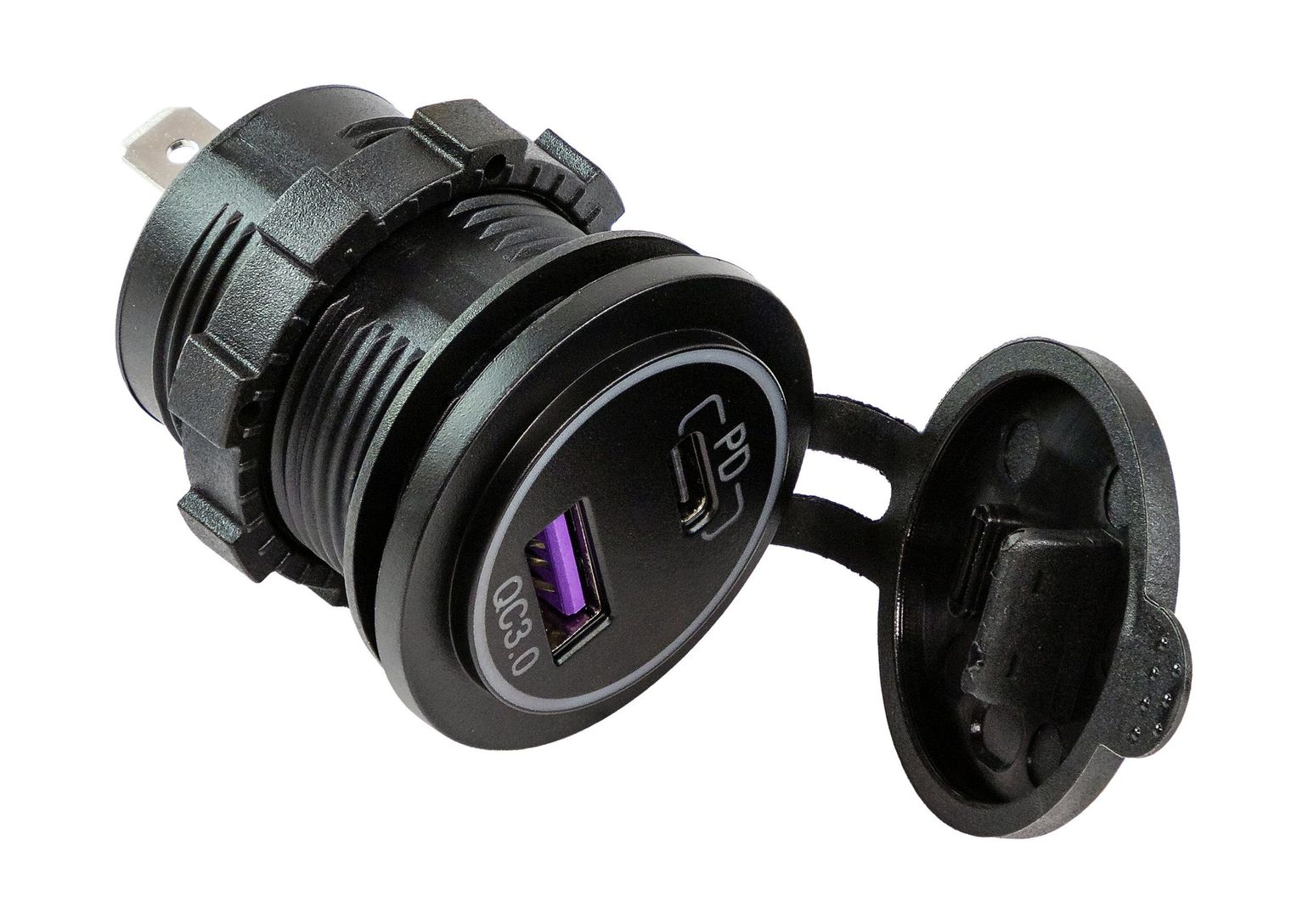 Разъем USB QC3.0 5в 3А и USB PD купить c доставкой