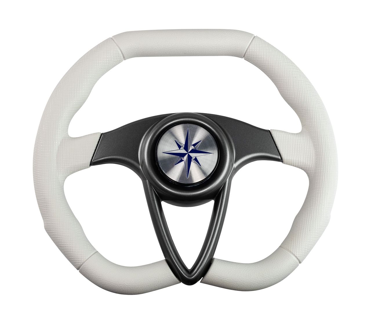 Рулевое колесо BARRACUDA обод белый, спицы серебряные д. 350 мм купить c доставкой