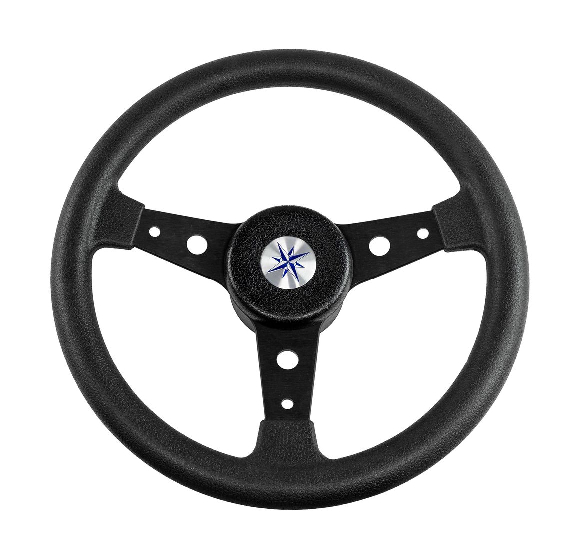 Рулевое колесо DELFINO обод и спицы черные д. 340 мм купить c доставкой