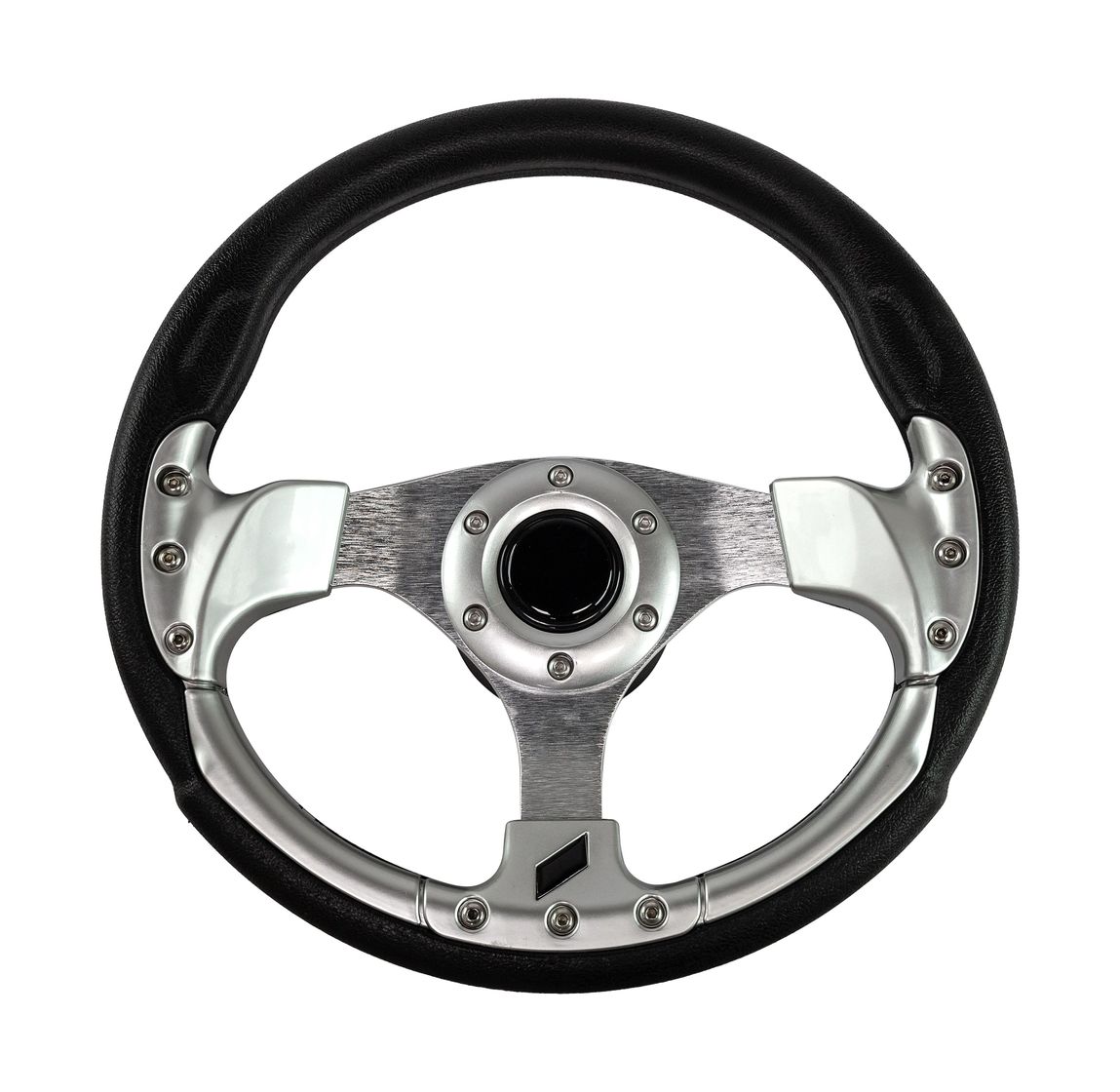 Рулевое колесо диаметр 320 мм, высота 80мм, серебро купить c доставкой