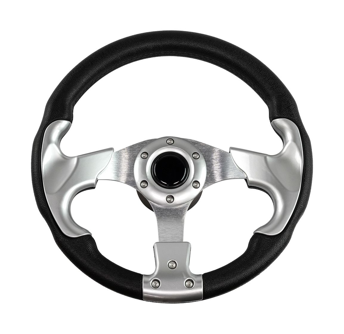 Рулевое колесо диаметр 320 мм, высота 95мм, серебро купить c доставкой