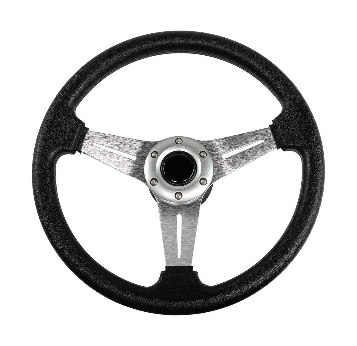 Рулевое колесо диаметр 340 мм, высота 95мм, серебро, AAA купить c доставкой