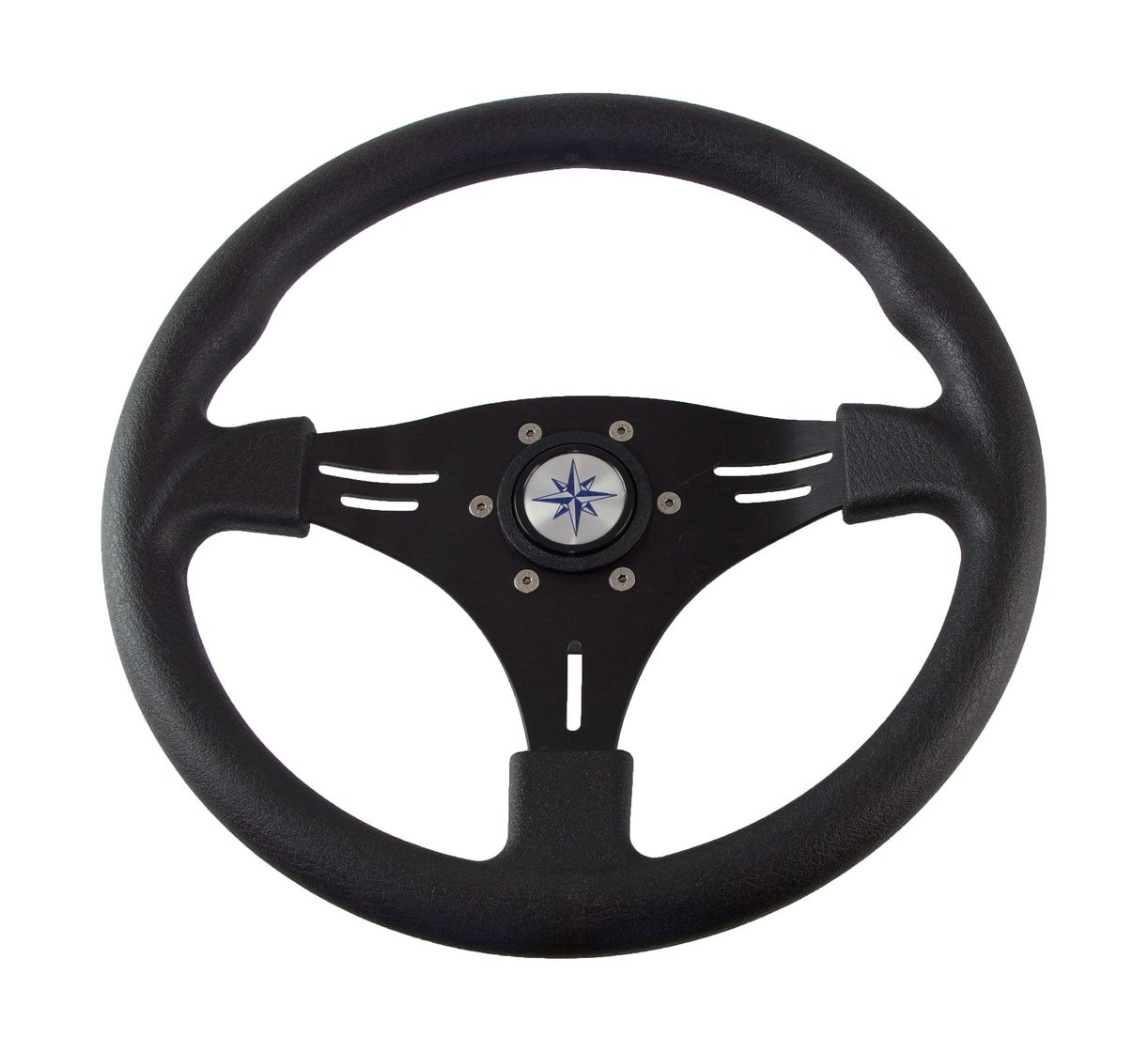 Рулевое колесо MANTA обод и спицы черные д. 355 мм купить c доставкой