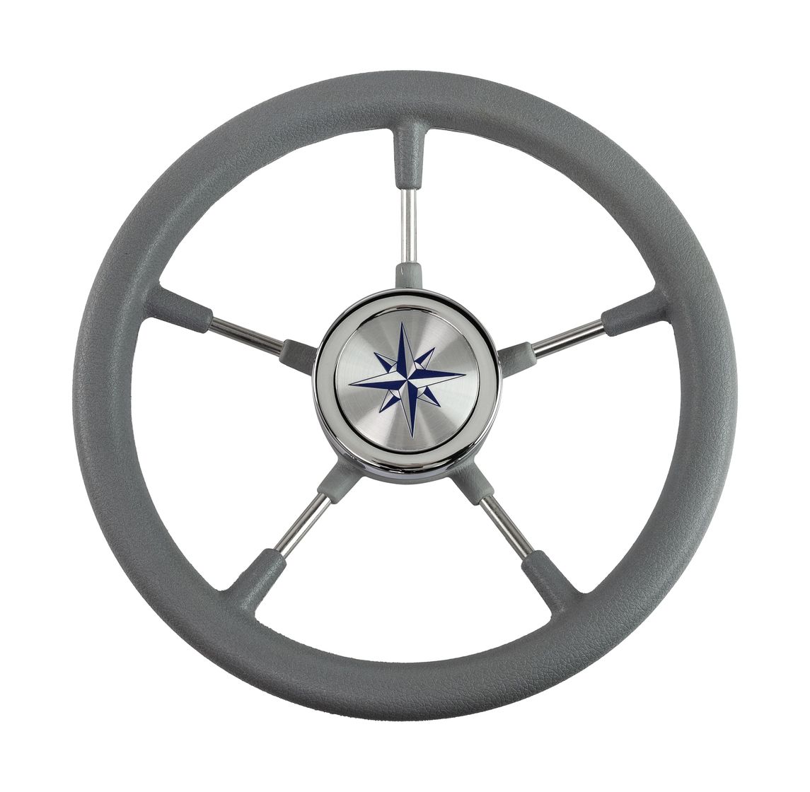 Рулевое колесо RIVA RSL обод серый, спицы серебряные д. 320 мм купить c доставкой