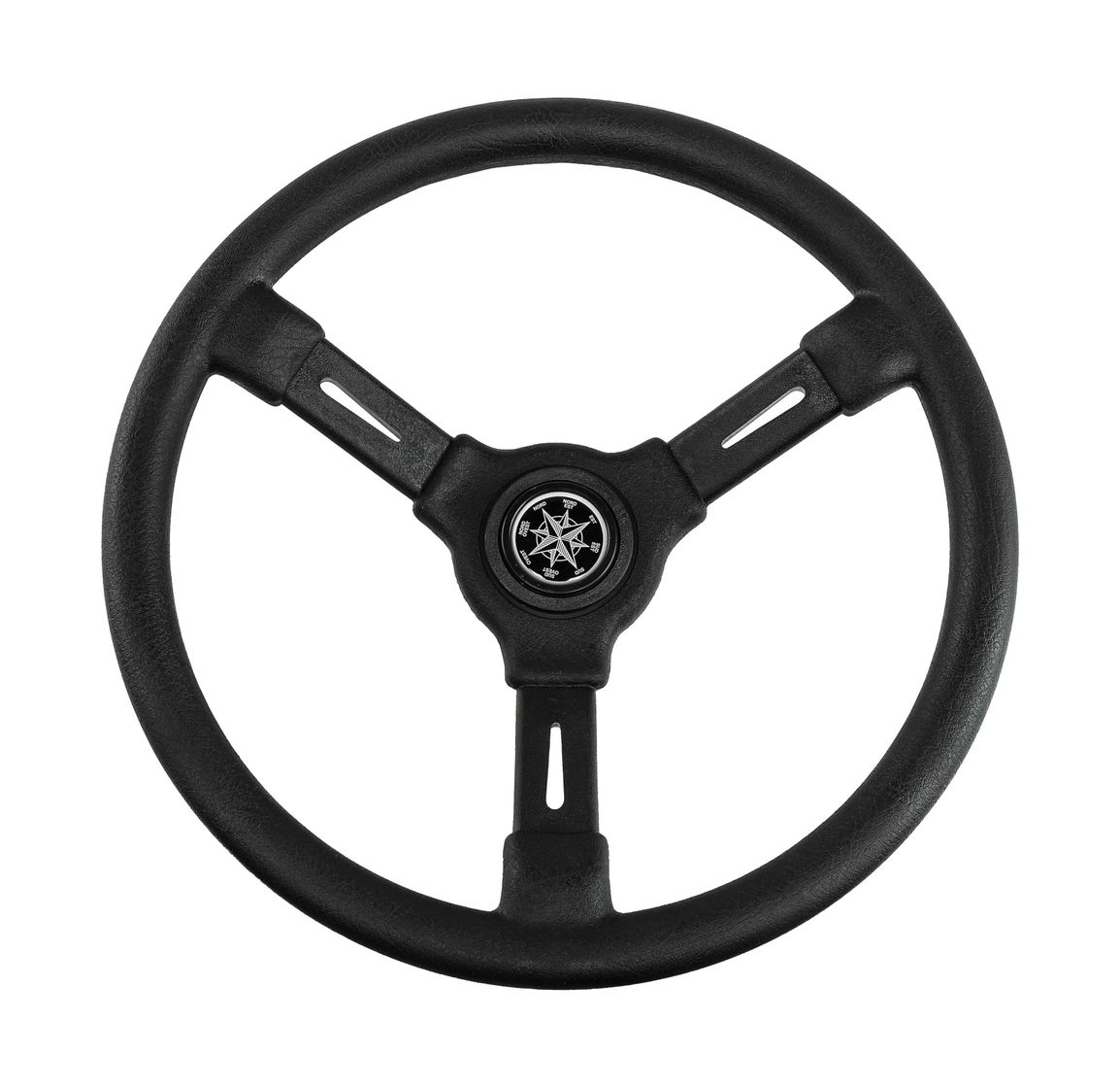 Рулевое колесо RIVIERA черный обод и спицы д. 350 мм купить c доставкой