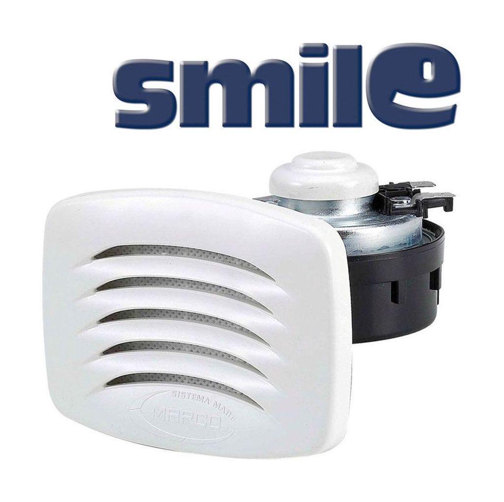 Сигнал звуковой электрический Marco Smile SM1, 12 В, белый купить c доставкой