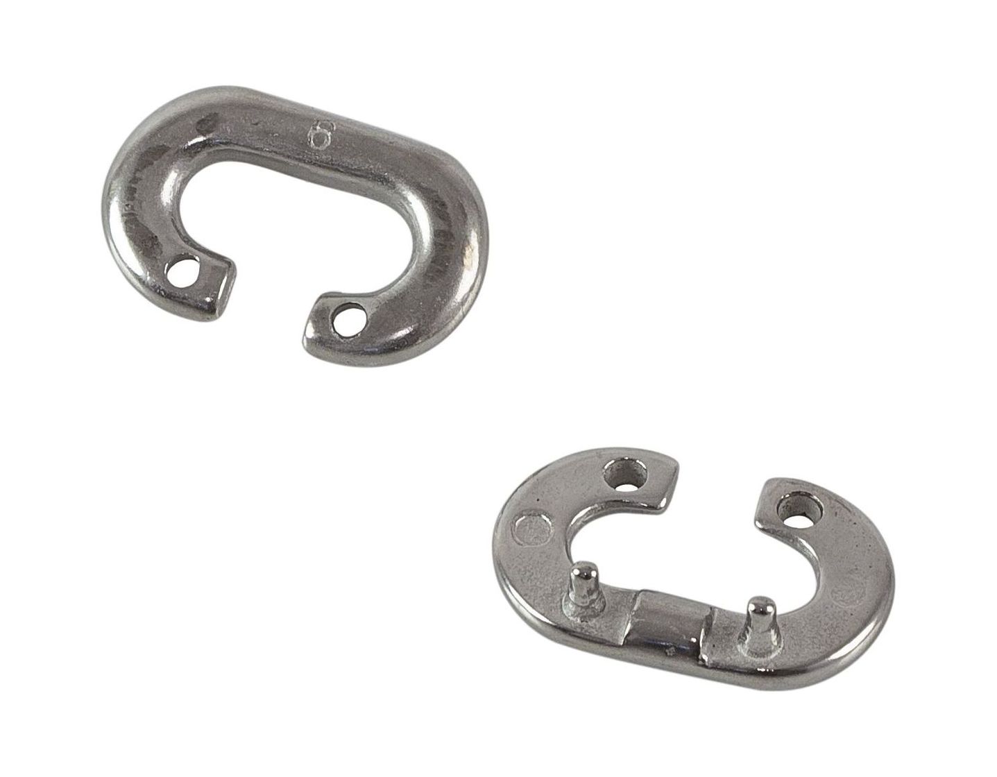 Звено цепи соединительное 6 мм, нержавеющее купить c доставкой